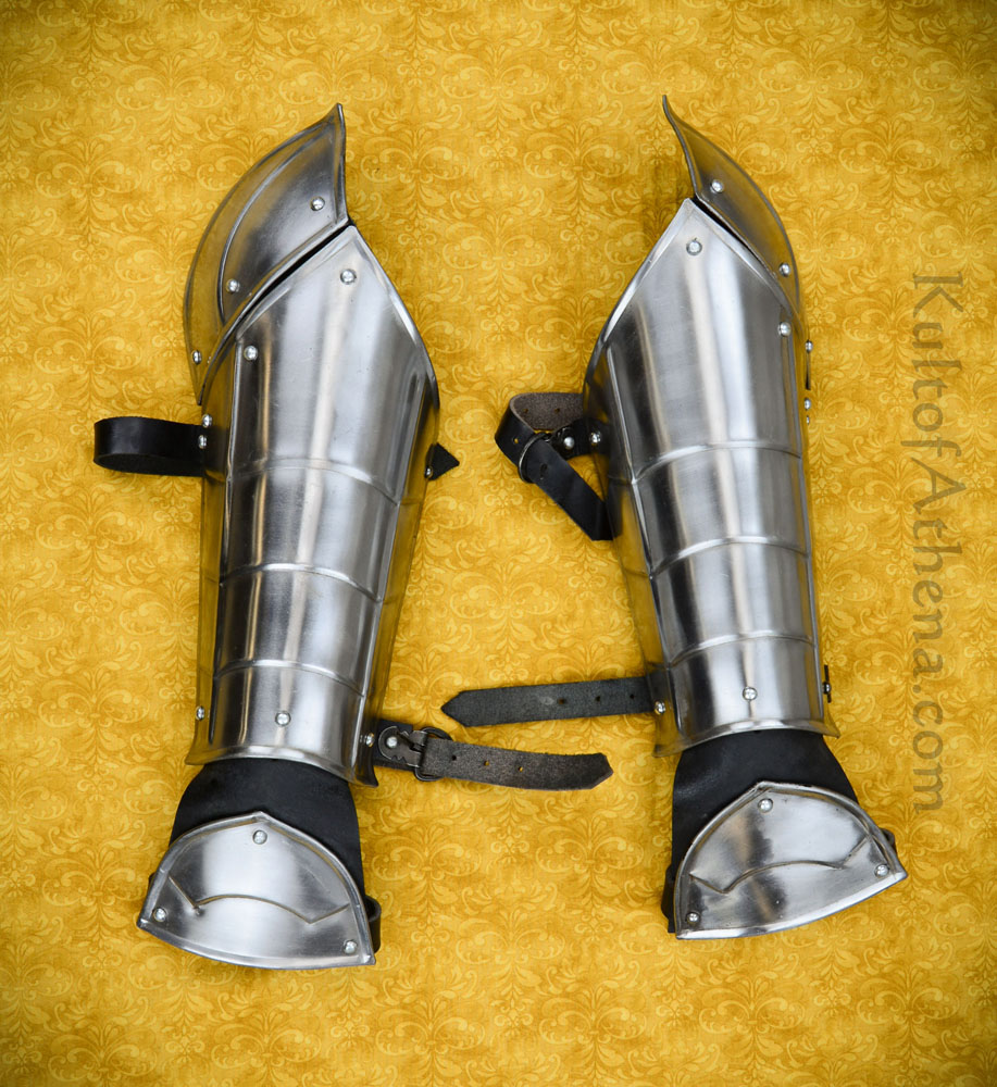 Lord of Battles - Bracers with Hand and Elbow Armor - 18 Gauge Steel