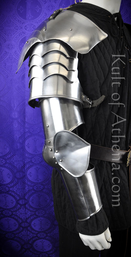 Set of Arm Armor with Asymmetrical Pauldrons