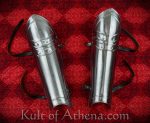 Greaves with Fixed Poleyns - 18 Gauge Steel