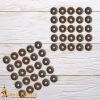 Antiqued Brass Washers for Riveting - Set of 50