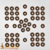 Antiqued Brass Washers for Riveting - Set of 50