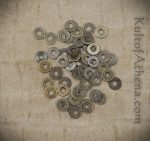 Antiqued Brass Washers for Riveting - Set of 50