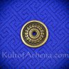 Brass Laurel-Leaf Medallions - Set of 10