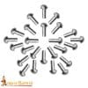 Mushroom Head Rivets for Armor and Shield Bosses - 13 mm - Set of 100