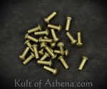 Brass Mushroom Head Rivets - Set of 25