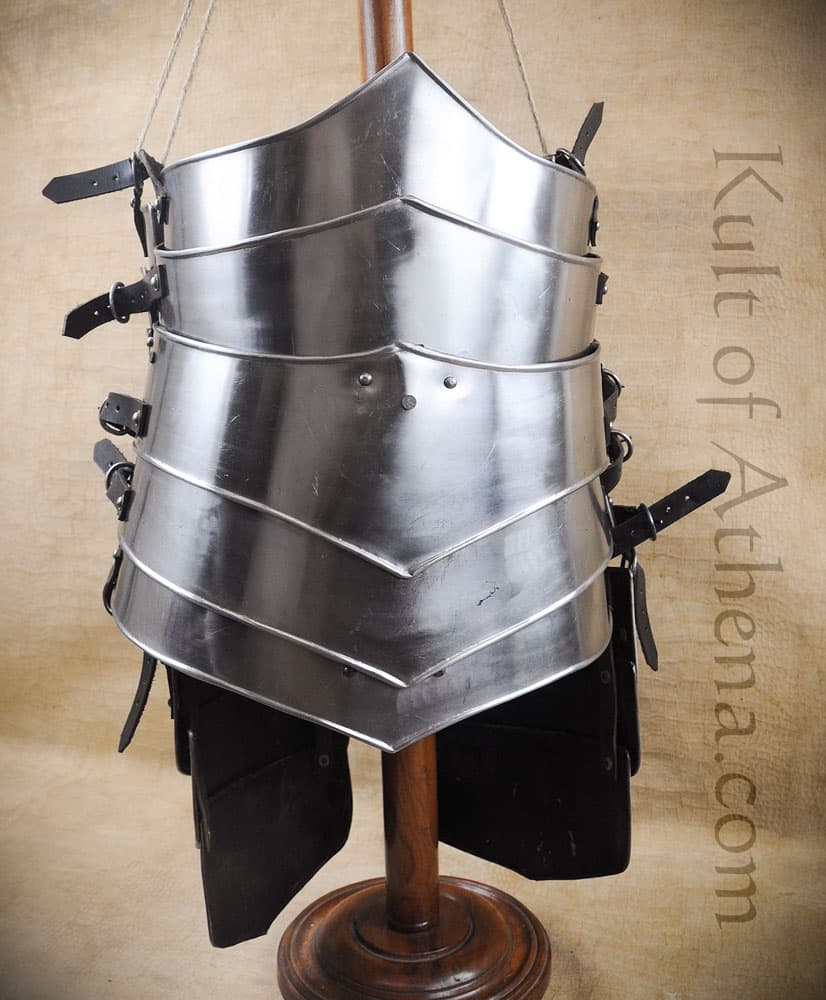 Woman's Torso Armor - Lower Torso Armor and Tassets - 20 Gauge Steel
