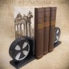 Carved Soapstone Bookends - Cross of the Knightly Orders