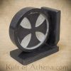 Carved Soapstone Bookends - Cross of the Knightly Orders