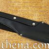 Battle Worn Fantasy Spartan Sword with Black Leather Scabbard - 18 1/2'' Blade