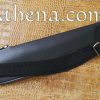 Battle Worn Fantasy Spartan Sword with Black Leather Scabbard - 18 1/2'' Blade