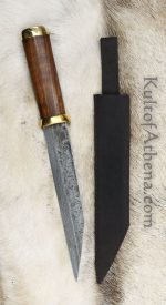 Germanic Seax with Damascus Blade