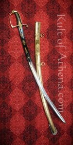 Napoleonic Imperial Guard Light Cavalry Saber with blued-gilt blade
