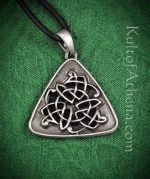 Triangular Celtic Knotwork Pendant