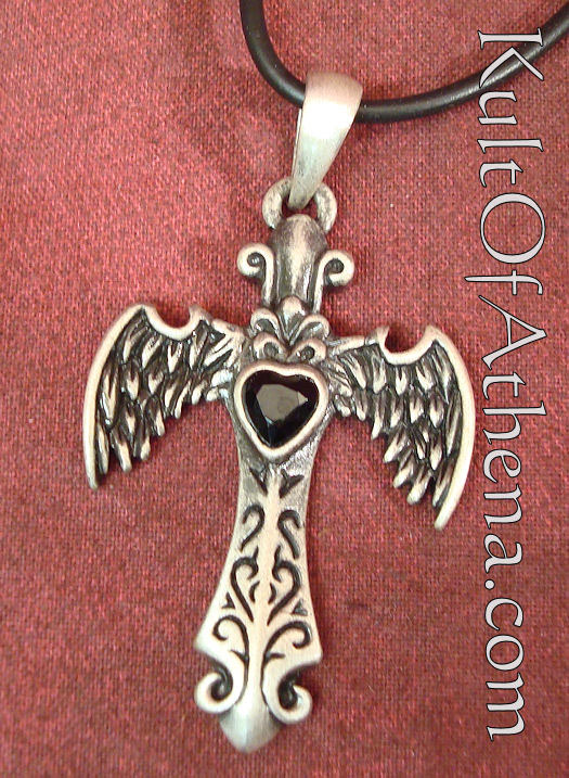 Angel Wing Cross Pendant