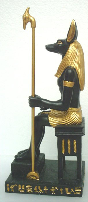 Sitting Anubis Statue