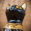 Ebony and Gold Bastet Statue