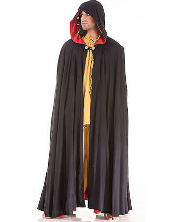 Medieval Cloak - Reversible Black and Red