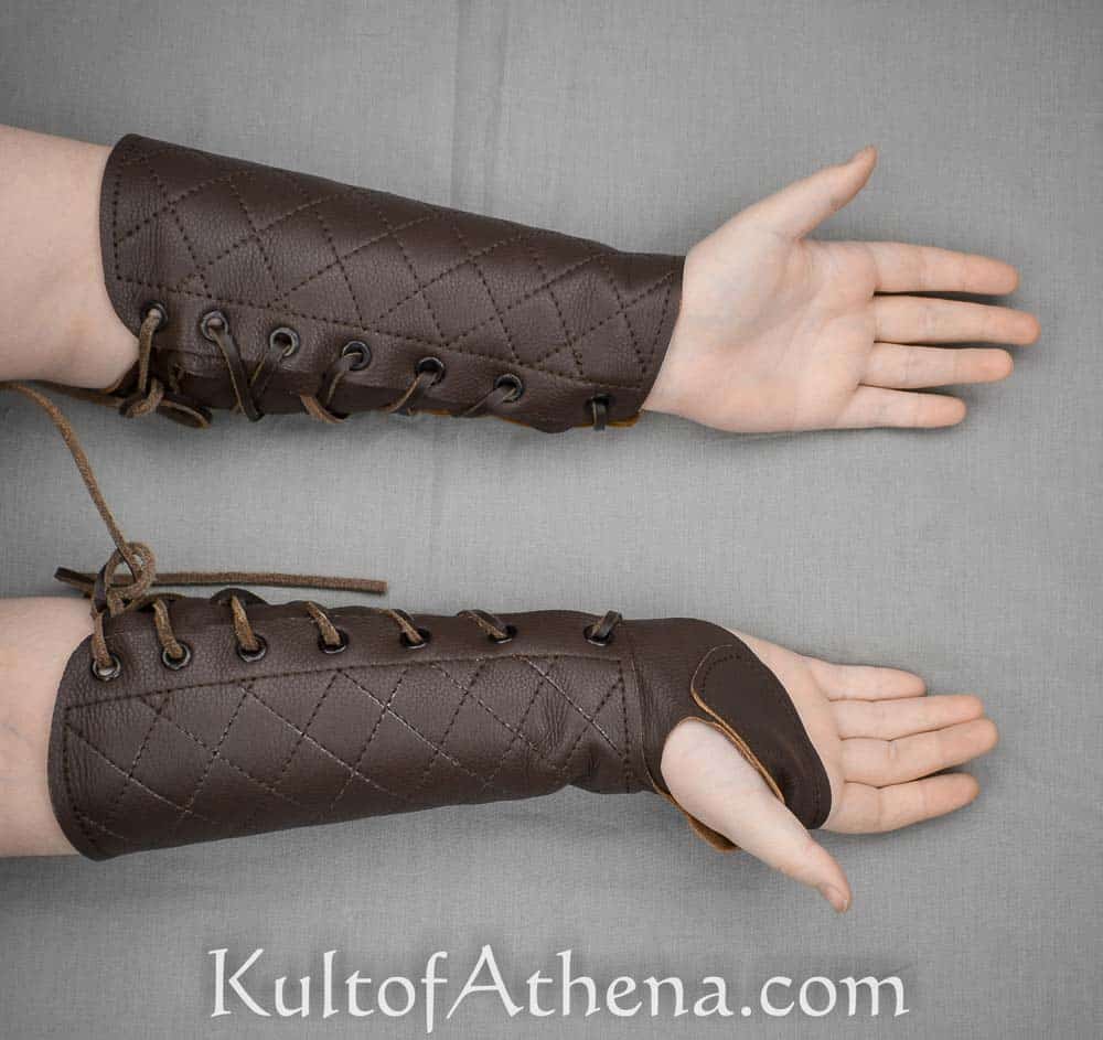 Archer's Leather Gauntlets - For Right-Handed Archer