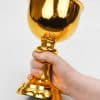Large Medieval Chalice - Brass - Lord of Battles - Image 4