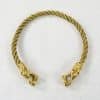 Brass Celtic Dragon Torc - Lord of Battles - Image 3