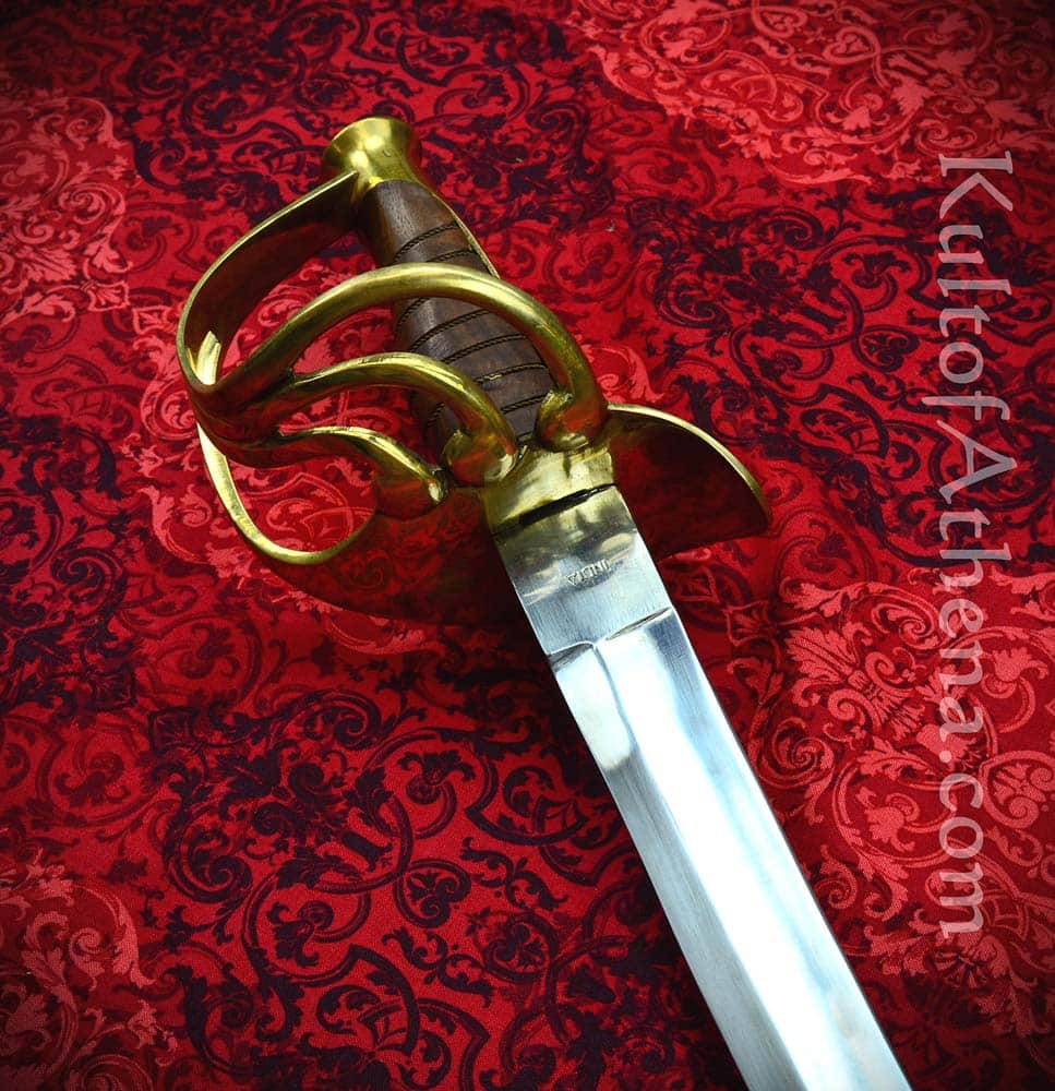 US 1860 Cavalry Saber - Steel and Brass Scabbard