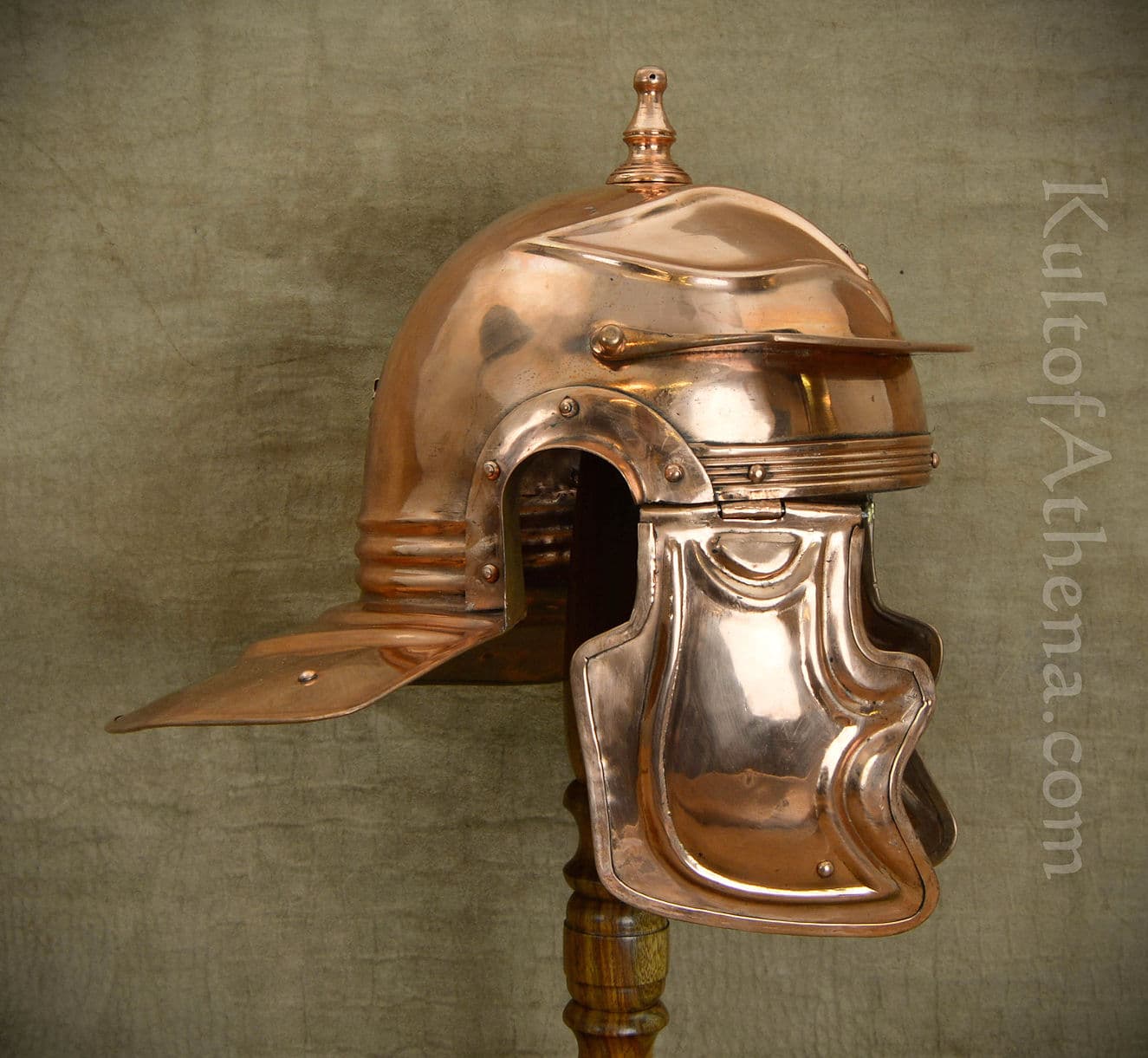 Roman Gallic ''I'' Acquinicum Helm - 18 Gauge Bronze - Close Out