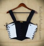 Black and White Laced Bodice