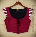 Red and White Striped Sleeve Bodice - Close Out