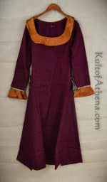 Purple and Brown Medieval Dress