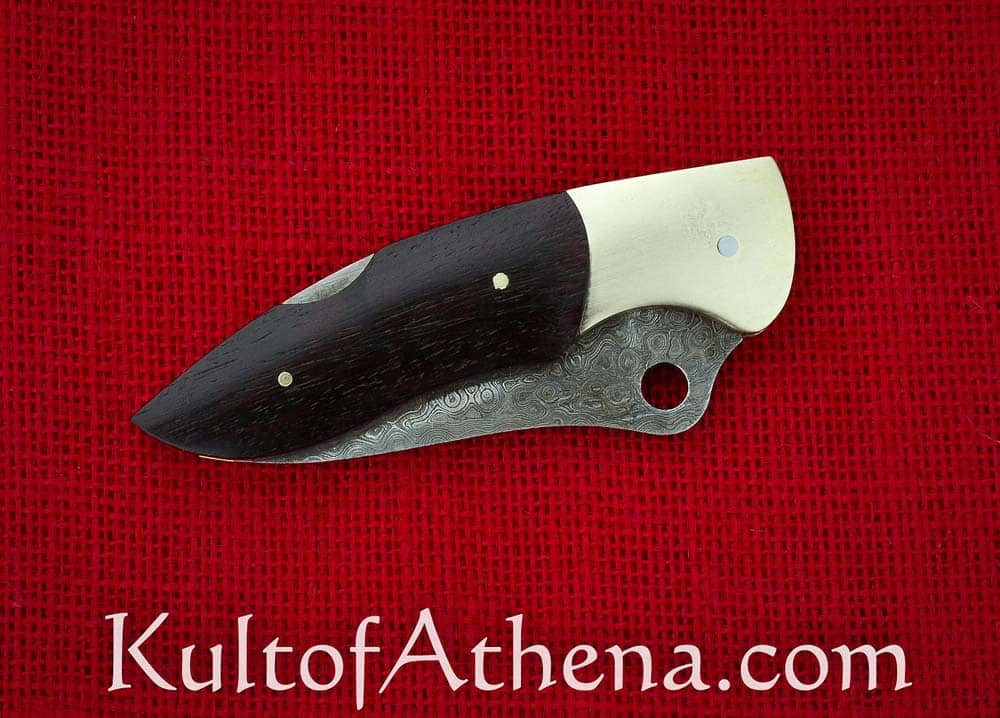 Damascus Folding Pocket Knife 10