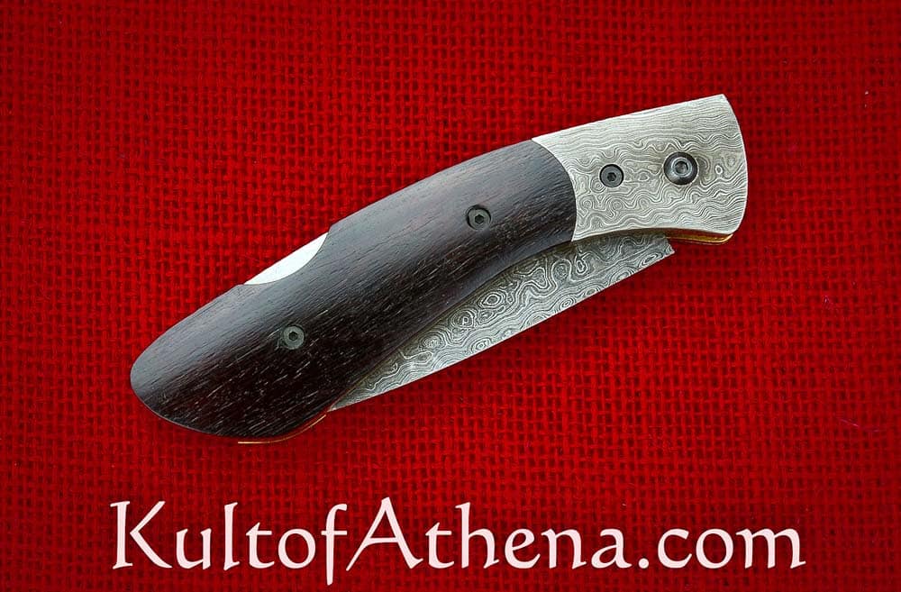 Damascus Folding Pocket Knife 11