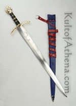 Pre-Owned Arms & Armor Edward III Sword with Custom Wood Core Scabbard and Sword Belt