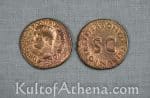 Pre-Owned Replica Roman As Bronze Coin - Drusus