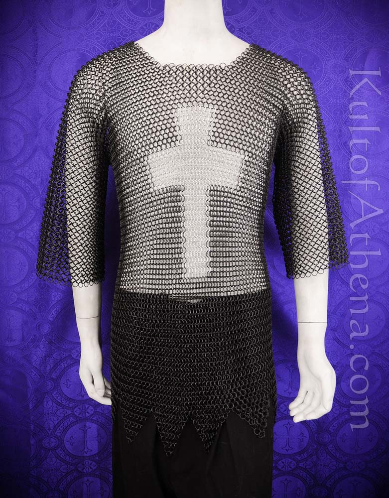 BRBM Templar Chainmail Haubergeon Butted - Zinc Coated - Mild Steel- Close Out - Lord of Battles