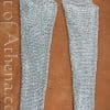 DANA Aluminum Chainmail Leggings - Dome Riveted Round Rings and Alternating Flat Rings