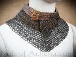 DABM Chainmail Standard - Bishop's Mantle - Alternating Round Riveted Construction - Blackened Mild Steel Round and Flat Rings