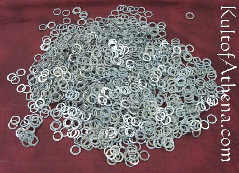 1 kg Loose Split Flat Chainmail Rings Mild Steel, Zinc Plated 16 Gauge / 10mm Close Out