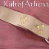 Leather Segmented Medieval Belt - Tan - Close Out