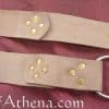 Leather Segmented Medieval Belt - Tan - Close Out
