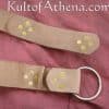 Leather Segmented Medieval Belt - Tan - Close Out