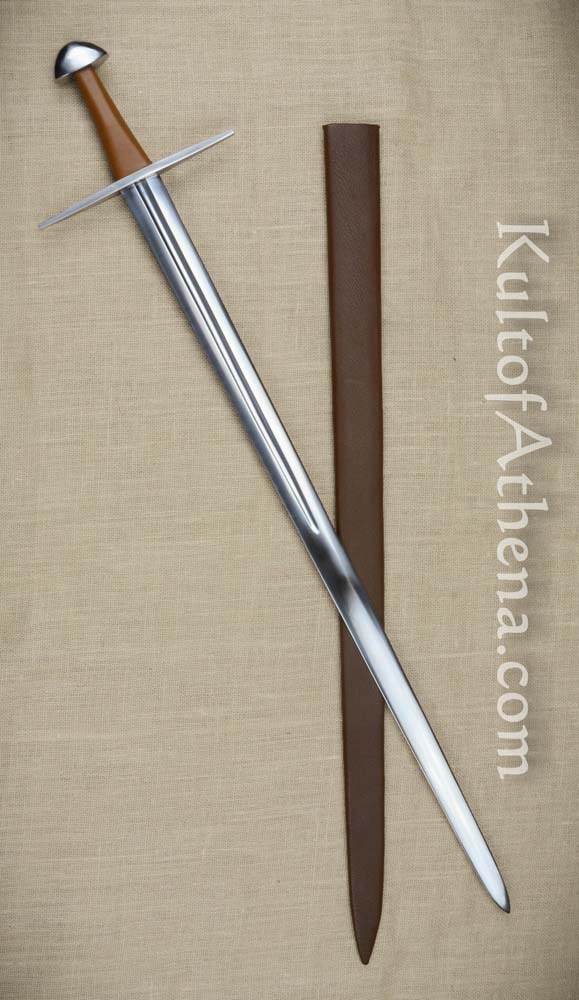Tinker Pearce Custom - 12th-13th Century Arming Sword with Wood Scabbard