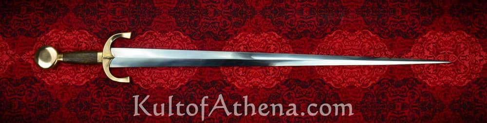 Tinker Pearce Custom - Knightly Riding Sword with Wood Scabbard