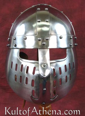 Norman Spangenhelm with Face Guard - 14 Gauge Steel - Lord of Battles ...