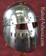 Norman Spangenhelm with Face Guard - 14 Gauge Steel