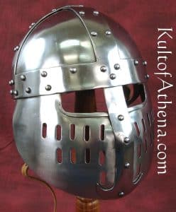 Norman Spangenhelm with Face Guard - 14 Gauge Steel - Lord of Battles ...