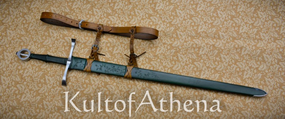 Valiant Armoury Craftsman Series - The Irish Ring Long Sword with Scabbard - Green