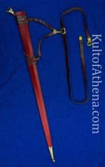 Tod Cutler - Scabbard for Albion Crecy - Oxblood