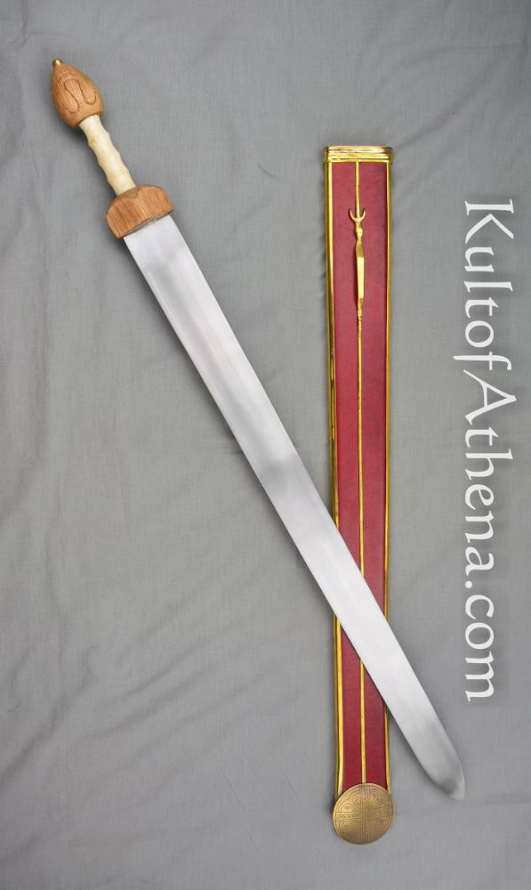 Full Tang, Tempered Sharp Roman Gladius Sword Functional EN45 Steel 