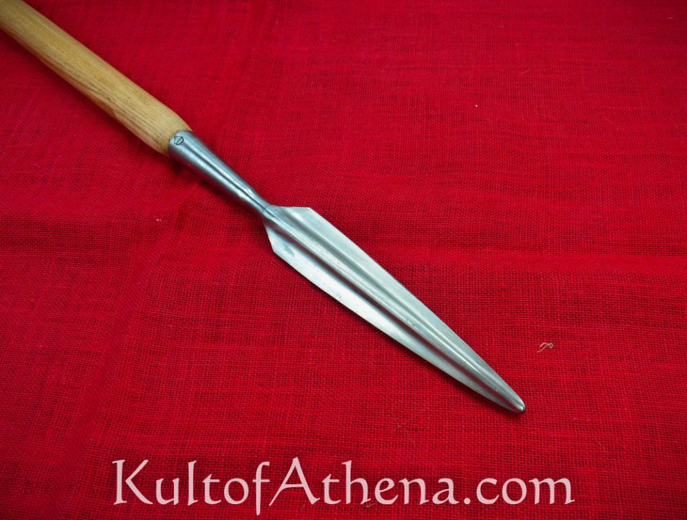 Greek Dory Spear - Steel Head and Brass Sauroter Cap