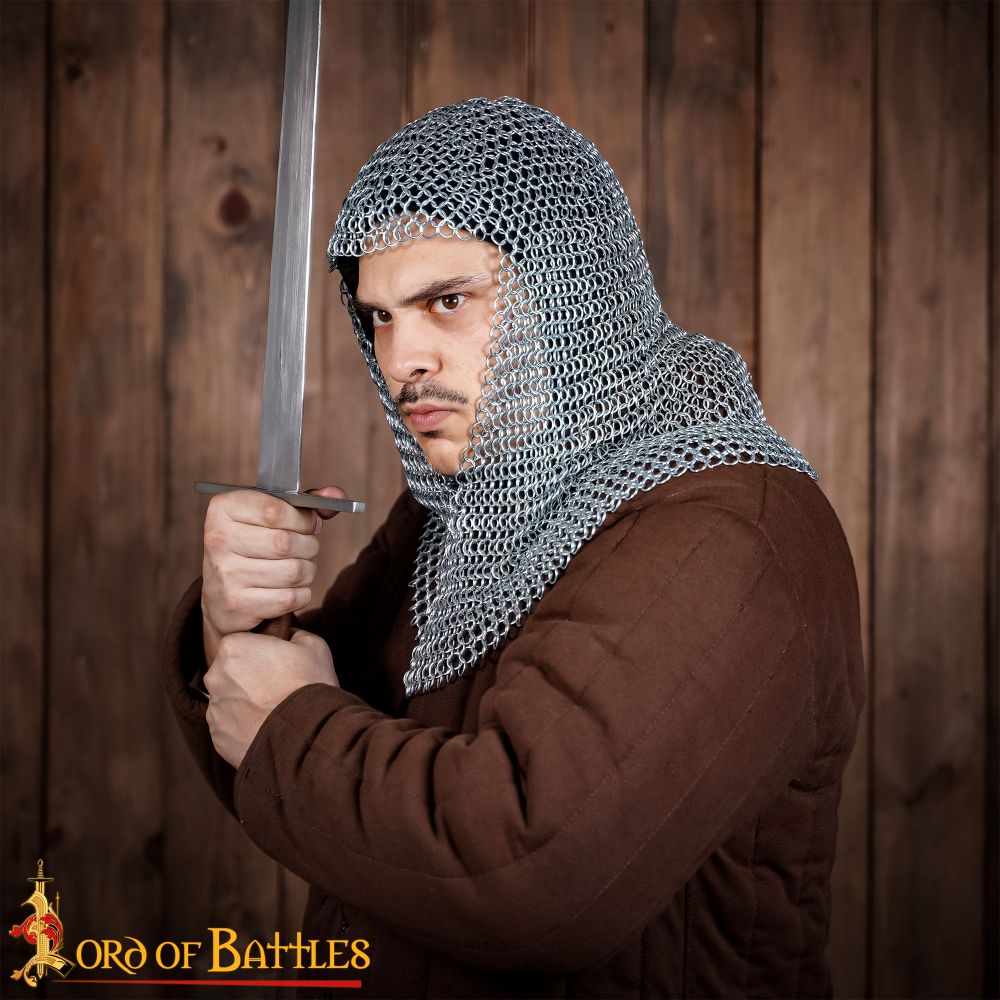 BRZM Chainmail Coif - Butted - Zinc Coated - Mild Steel